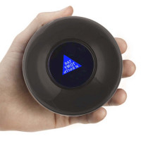 Шар Предсказатель (10см) тёмно-серый