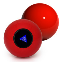 Шар Предсказатель (7см) красный