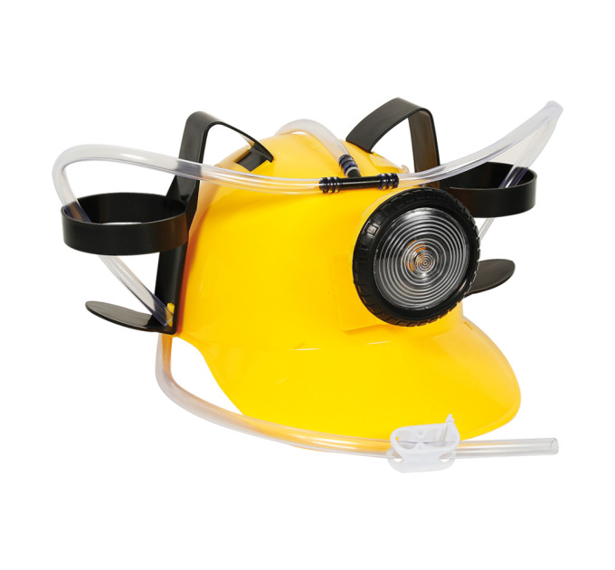 Шолом для пива з ліхтарем (жовтий)