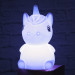 Силиконовый сенсорный ночник LED Единорог Baby (белый)