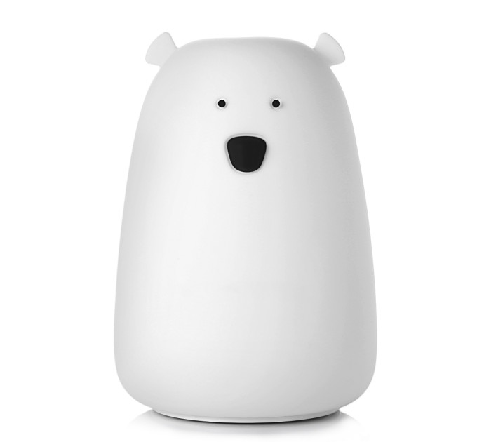 Силиконовый сенсорный ночник LED Медвежонок (белый)
