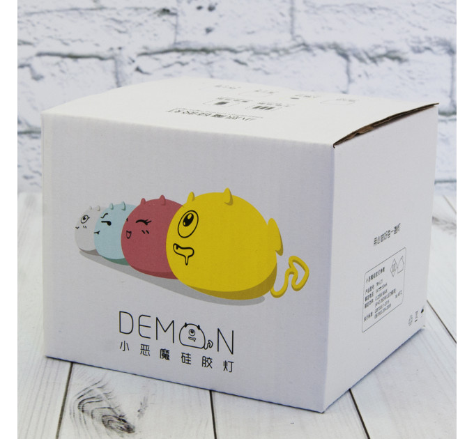 Силиконовый сенсорный ночник LED Монстрик (белый)