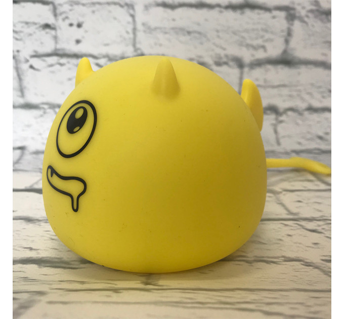 Силиконовый сенсорный ночник LED Монстрик (желтый)