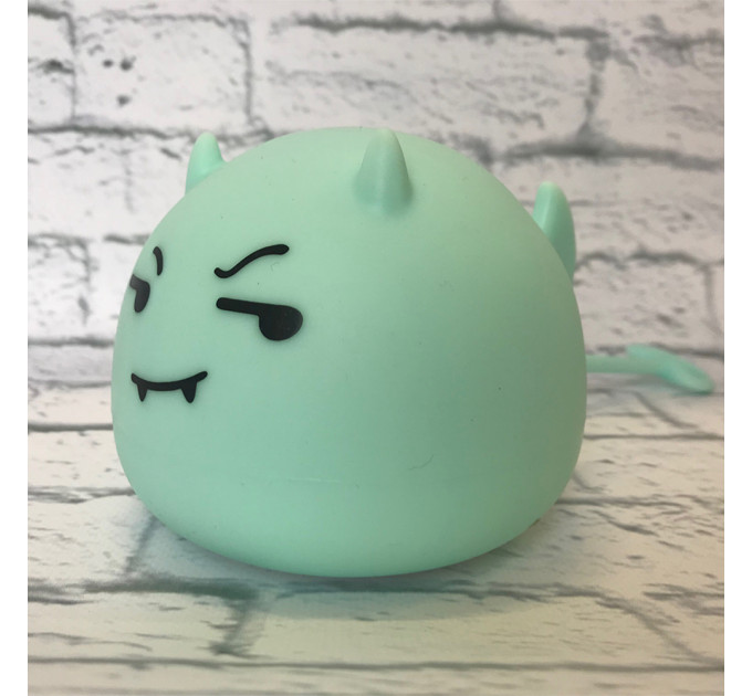 Силиконовый сенсорный ночник LED Монстрик (голубой)