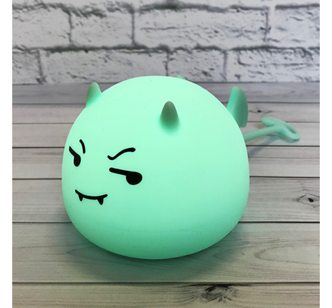 Силиконовый сенсорный ночник LED Монстрик (голубой)