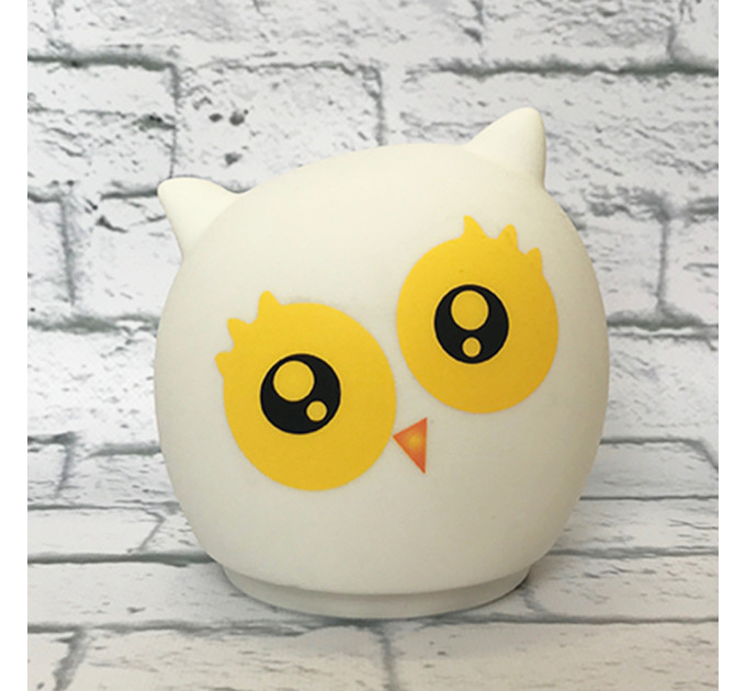 Силиконовый сенсорный ночник LED Сова милая