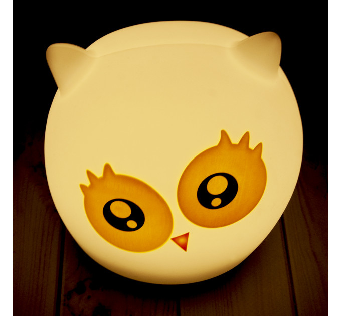 Силиконовый сенсорный ночник LED Сова милая