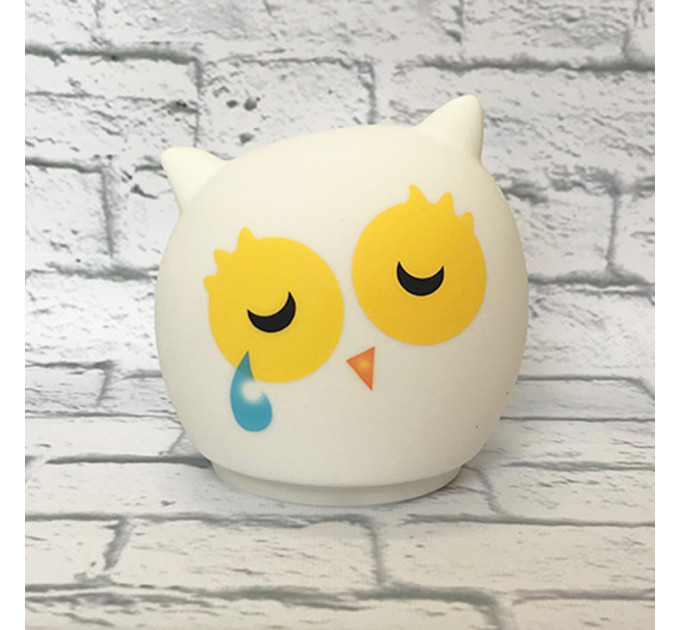 Силіконовий сенсорний нічник LED Сова спляча