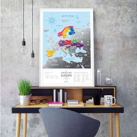 Скретч карта Европа EUROPA Скретч карта Европа EUROPA