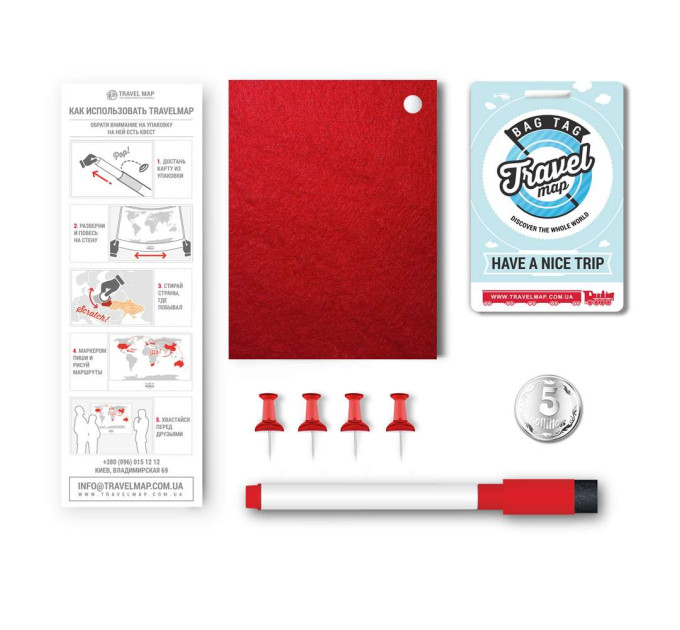 Скретч карта Европа EUROPA