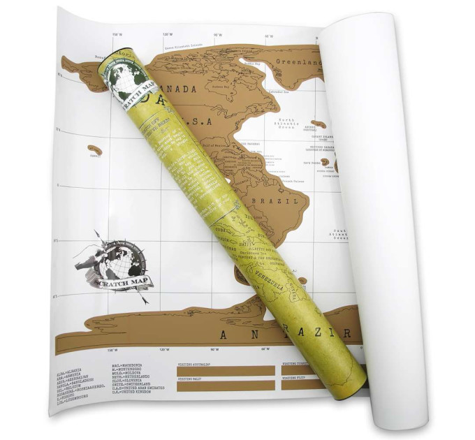 Скретч карта СВІТУ