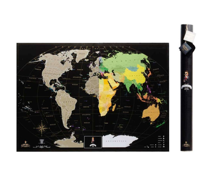 Скретч карта мира BLACK EDITION