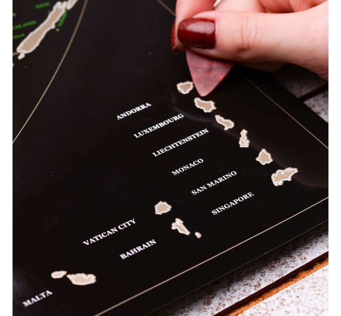 Скретч карта мира BLACK EDITION