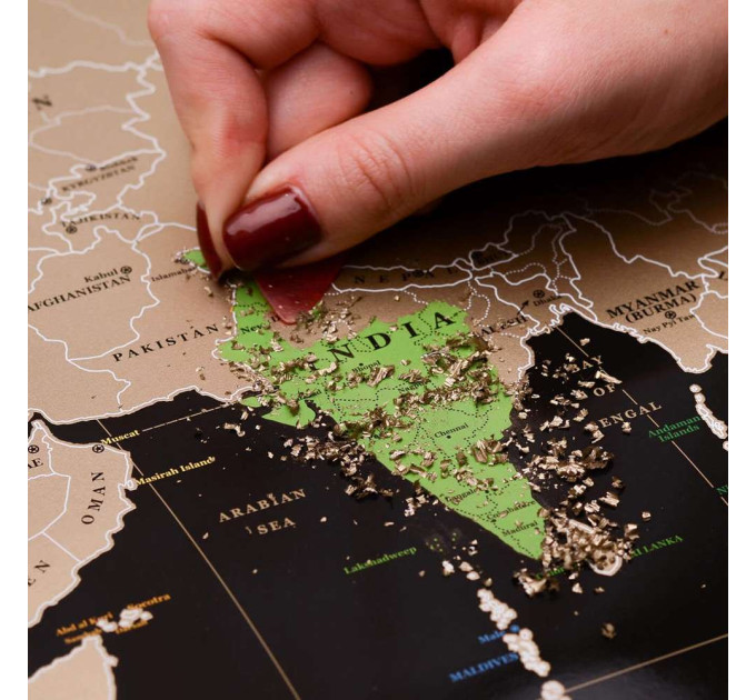 Скретч карта мира BLACK EDITION