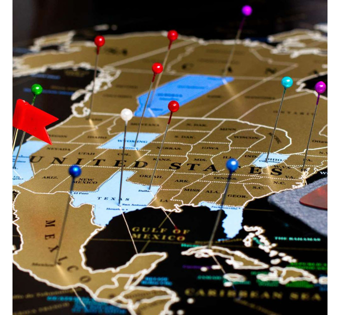 Скретч карта мира BLACK EDITION