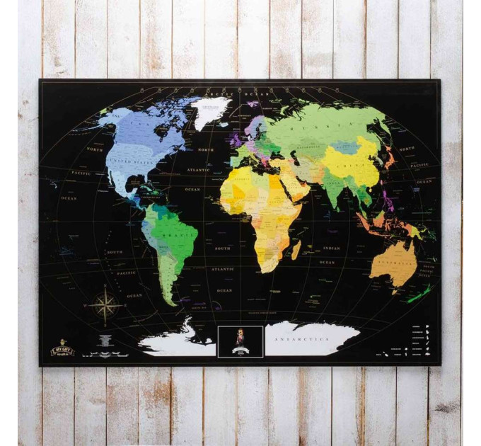 Скретч карта мира BLACK EDITION