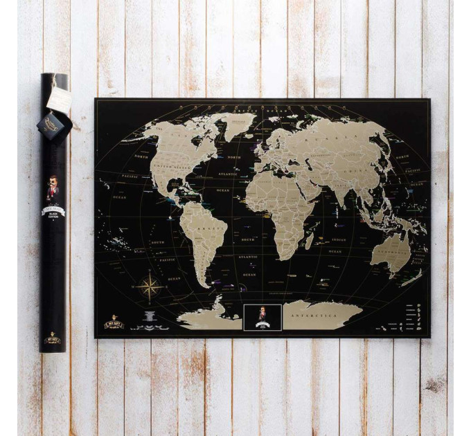 Скретч карта мира BLACK EDITION