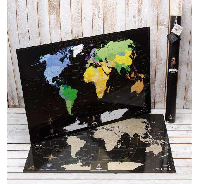 Скретч карта мира BLACK EDITION