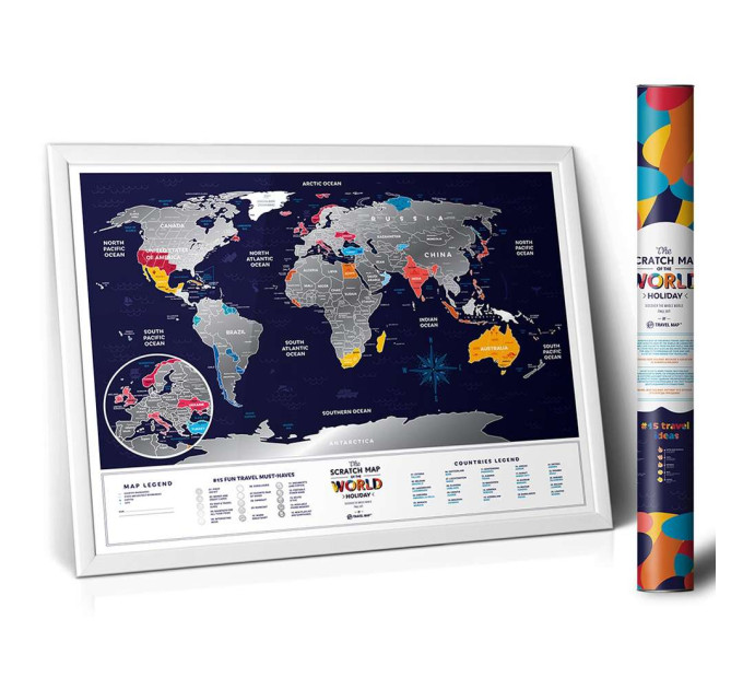 Скретч карта мира HOLIDAY WORLD