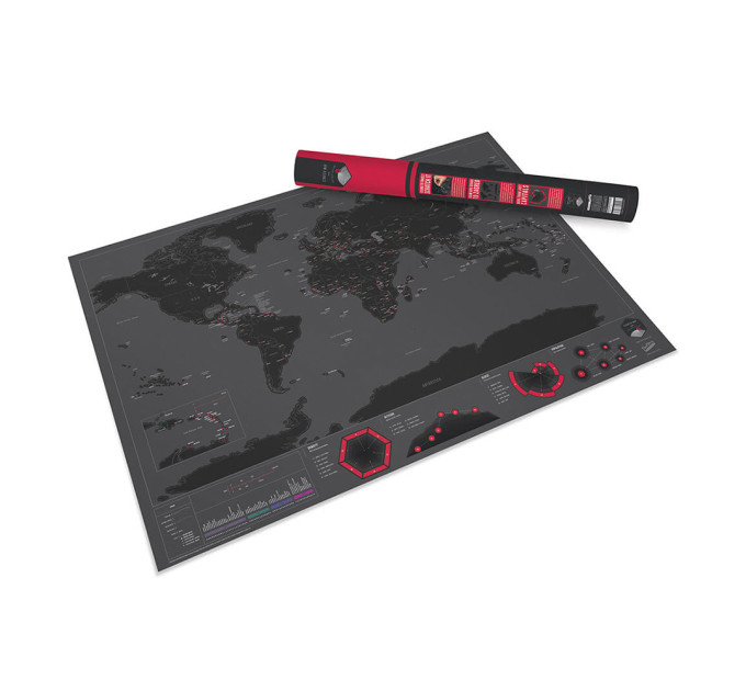 Скретч карта мира ЧЕРНОЕ ИЗДАНИЕ