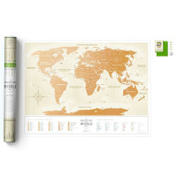 Скретч карта мира GOLD WORLD Скретч карта мира GOLD WORLD