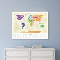 Скретч карта мира GOLD WORLD Скретч карта мира GOLD WORLD