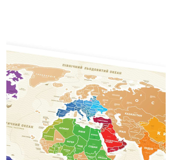 Скретч карта мира GOLD WORLD