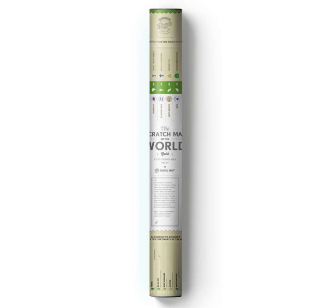 Скретч карта мира GOLD WORLD