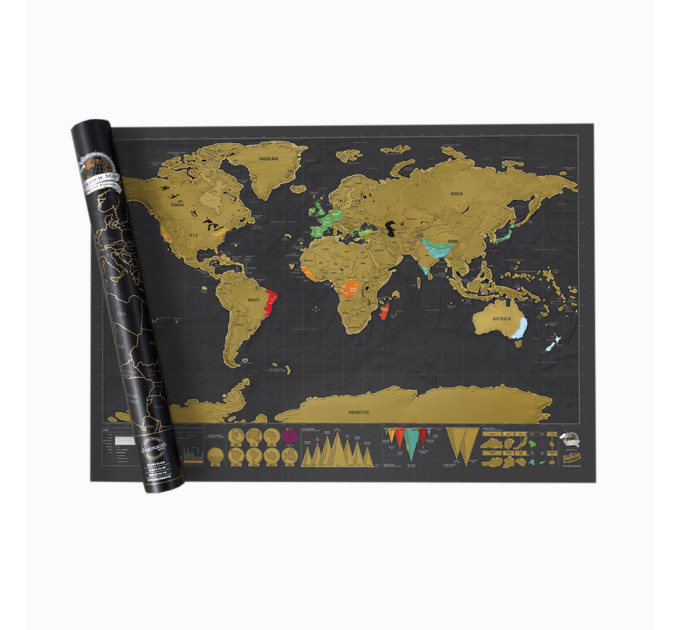 Скретч карта ЗОЛОТОЙ МИР