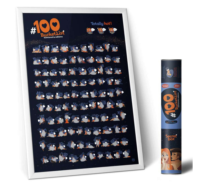 Скретч постер 100