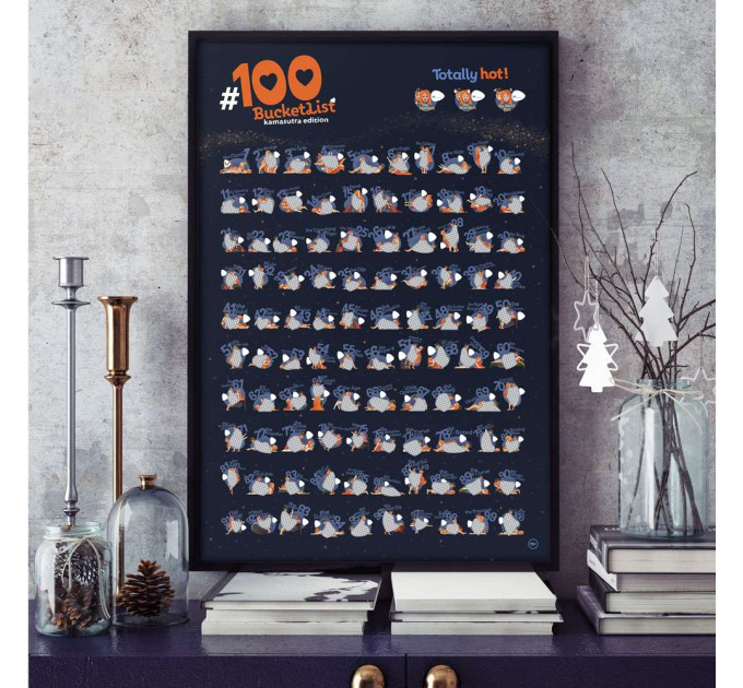 Скретч постер 100