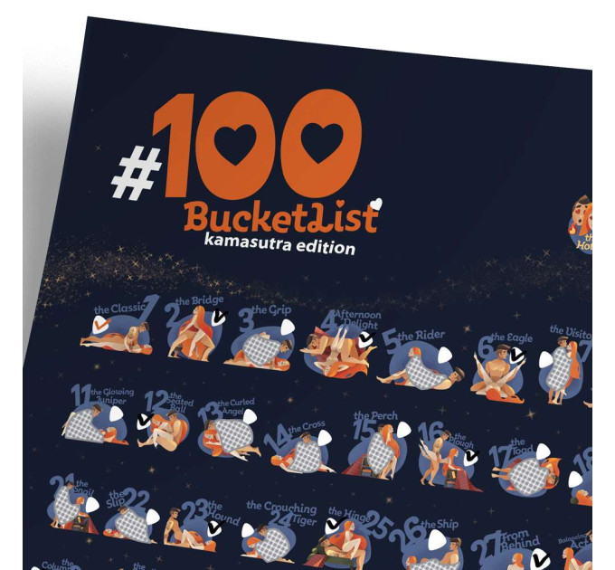 Скретч постер 100