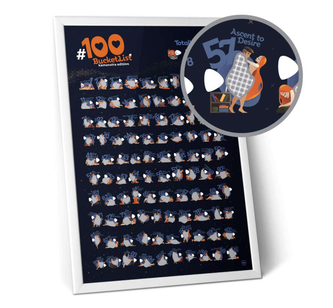 Скретч постер 100