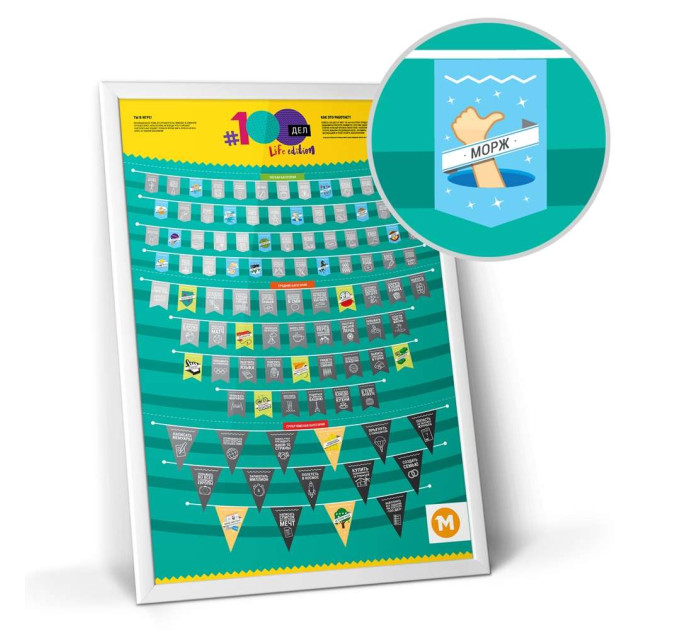 Скретч постер 100 СПРАВ LIFE edition