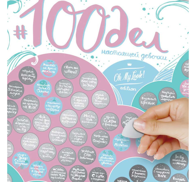 Скретч постер 100 СПРАВ TrueGirl Edition