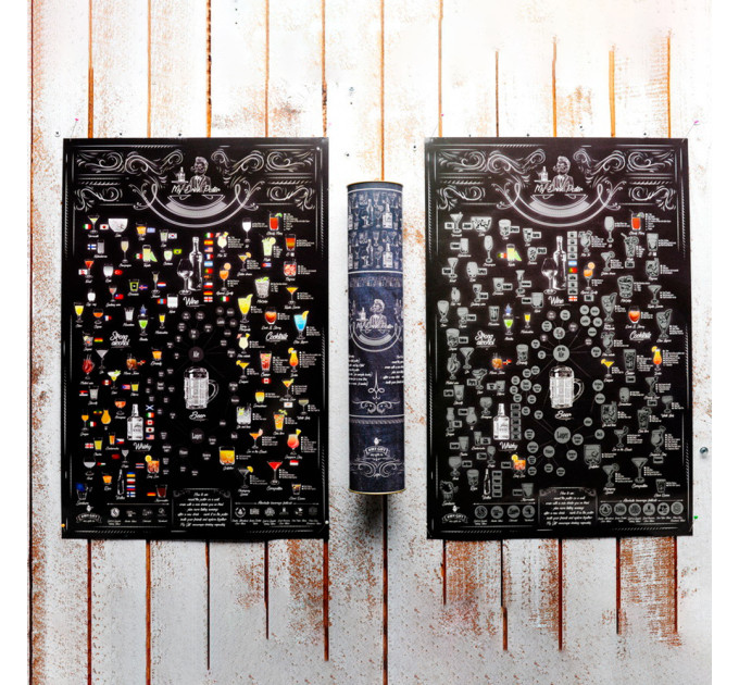 Скретч постер My Drink Poster