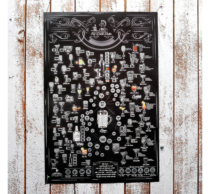 Скретч постер My Drink Poster