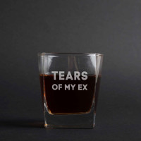 Стакан для виски "Tears of my ex", английский, Крафтовая коробка Стакан для виски "Tears of my ex", английский, Крафтовая коробка