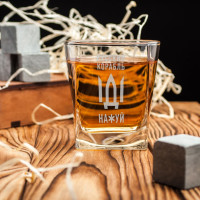 Стакан для виски "Русский корабль", русский, Крафтовая коробка