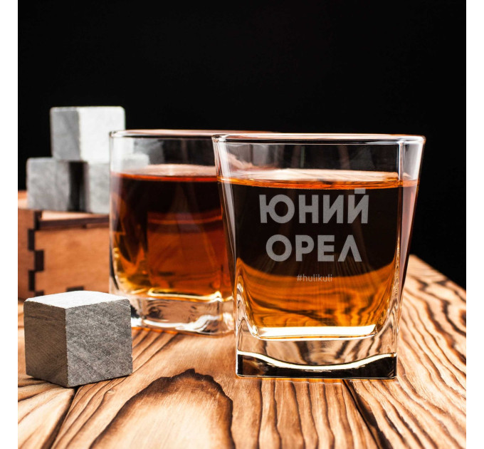 Стакан для виски "Юний орел" в крафтовой коробке