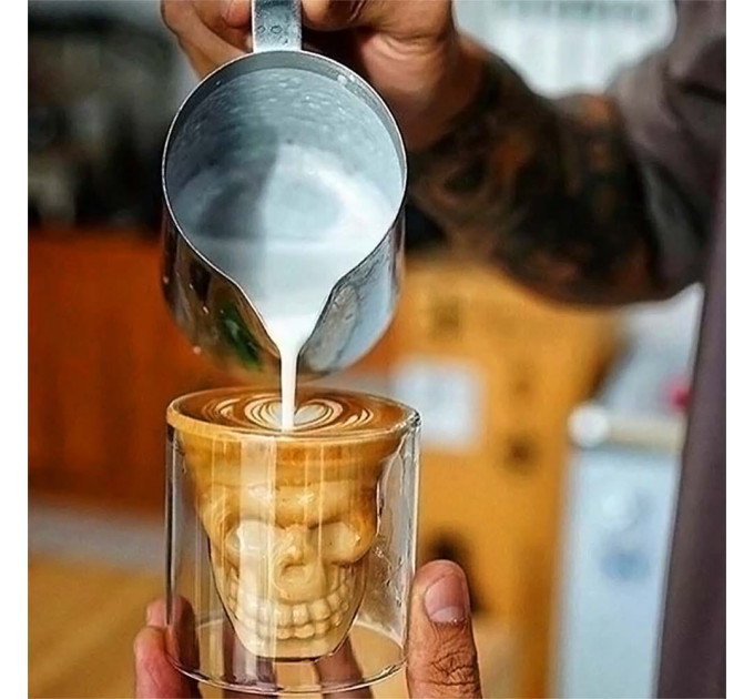 Стакан с двойными стенками Череп 150 мл