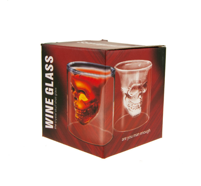 Склянка з подвійними стінками Череп у склянці 70 ml