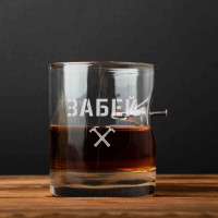 Стакан с гвоздем "ЗАБЕЙ", русский, Тубус из шпона Стакан с гвоздем "ЗАБЕЙ", русский, Тубус из шпона