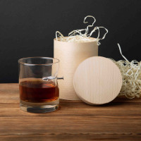 Склянка зі цвяхом у тубусі, Тубус зі шпону