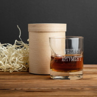 Стакан с пулей "WHISKEY АРГУМЕНТ" для виски, Тубус из шпона Стакан с пулей "WHISKEY АРГУМЕНТ" для виски, Тубус из шпона