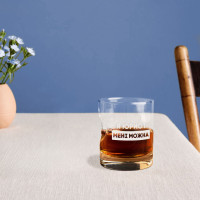 Стакан с пулей "Я юрист мені можна" в тубусе из шпона