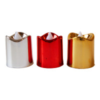 Свеча LED металлик (уп 12шт)