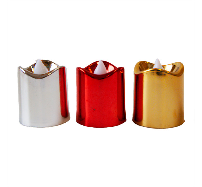 Свеча LED металлик (уп 12шт)