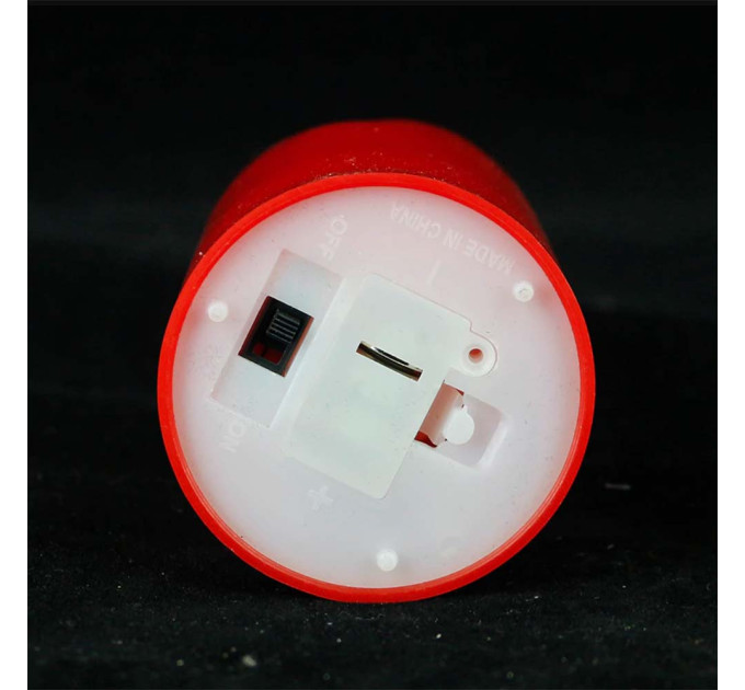 Свеча LED светящаяся 5,5х4см (красная)
