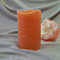 Свеча LED восковая (персиковая)